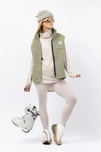 Lumberjackie Sherpa Vest - Faded Oak