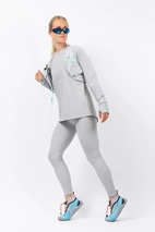 Venture Rib Top - Grey Melange