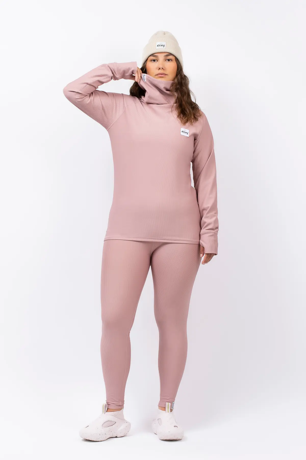 Icecold Gaiter Rib Top - Faded Woodrose