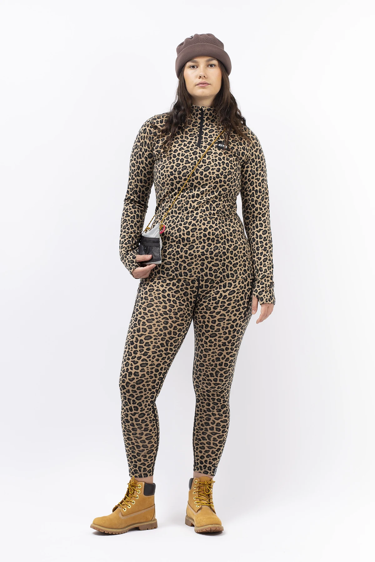 Journey Merino Wool Top - Leopard