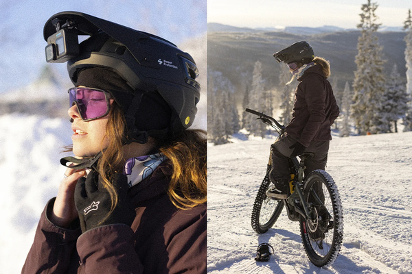Winter biking