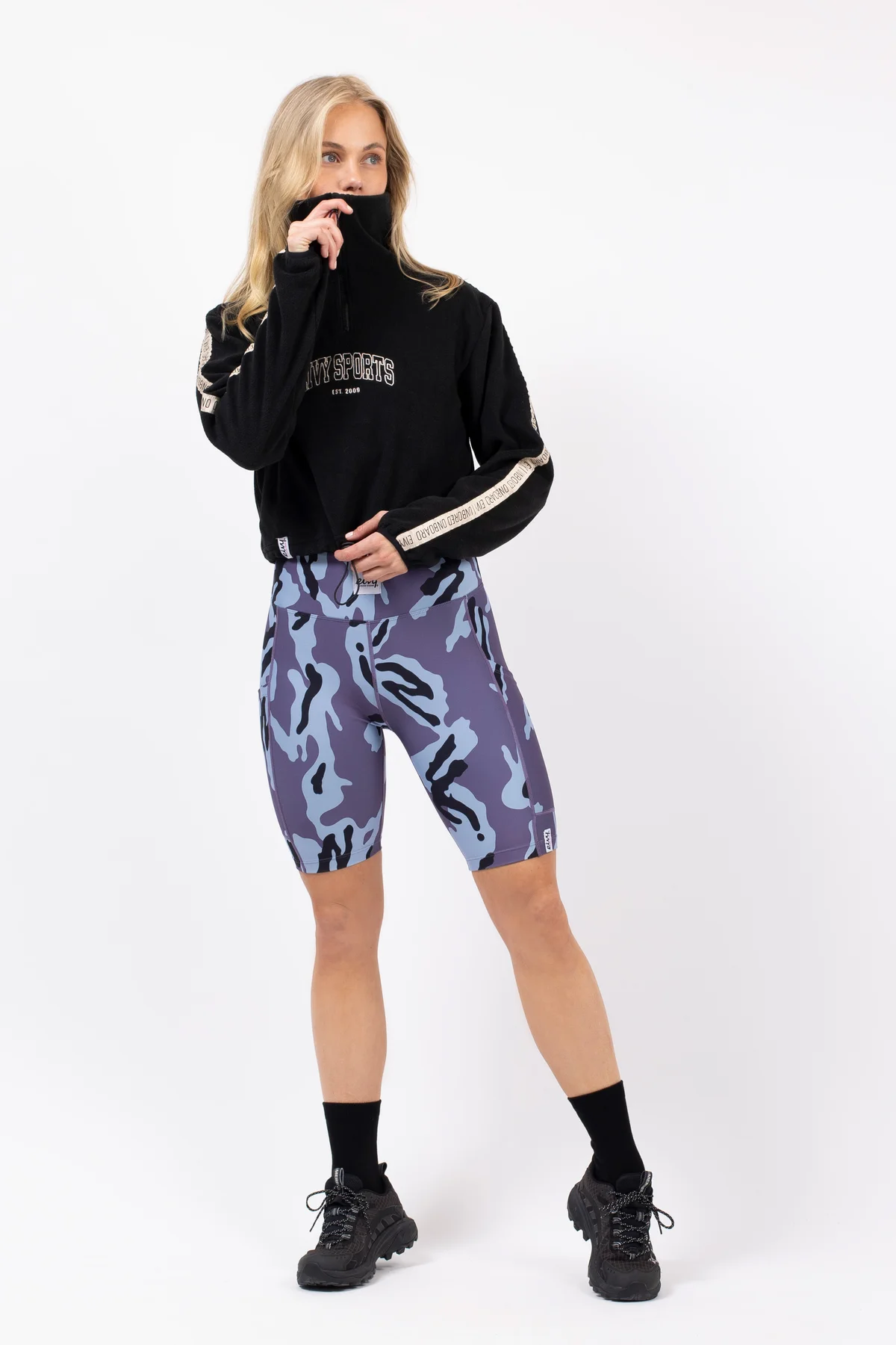 Venture Biker Shorts - Purple Stray
