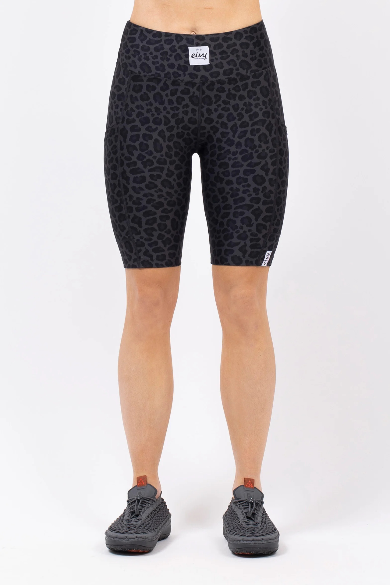 Venture Biker Shorts - Black Leopard