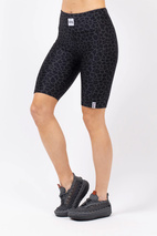 Venture Biker Shorts - Black Leopard
