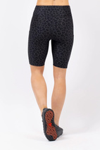Venture Biker Shorts - Black Leopard