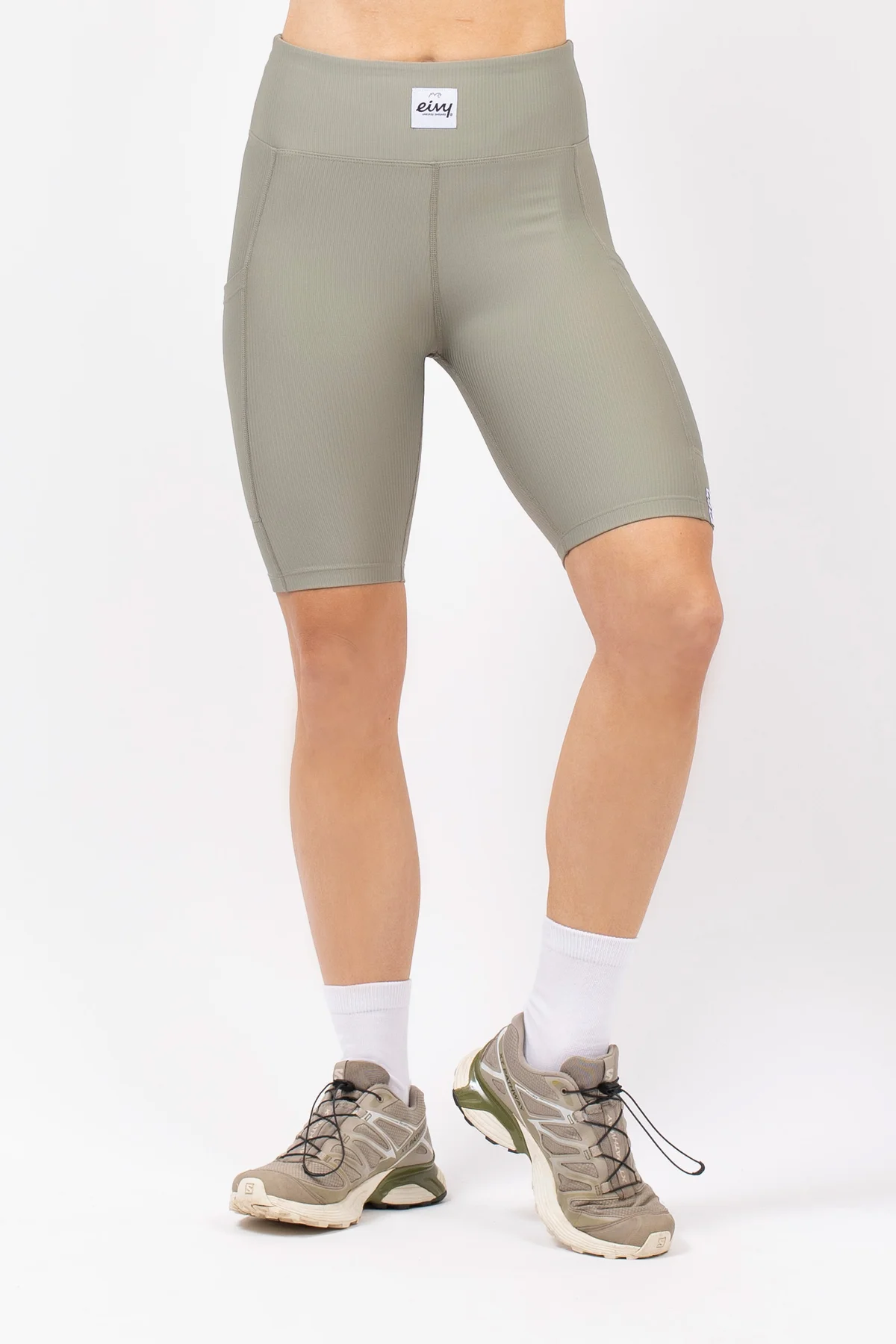 Venture Rib Biker Shorts - Faded Oak