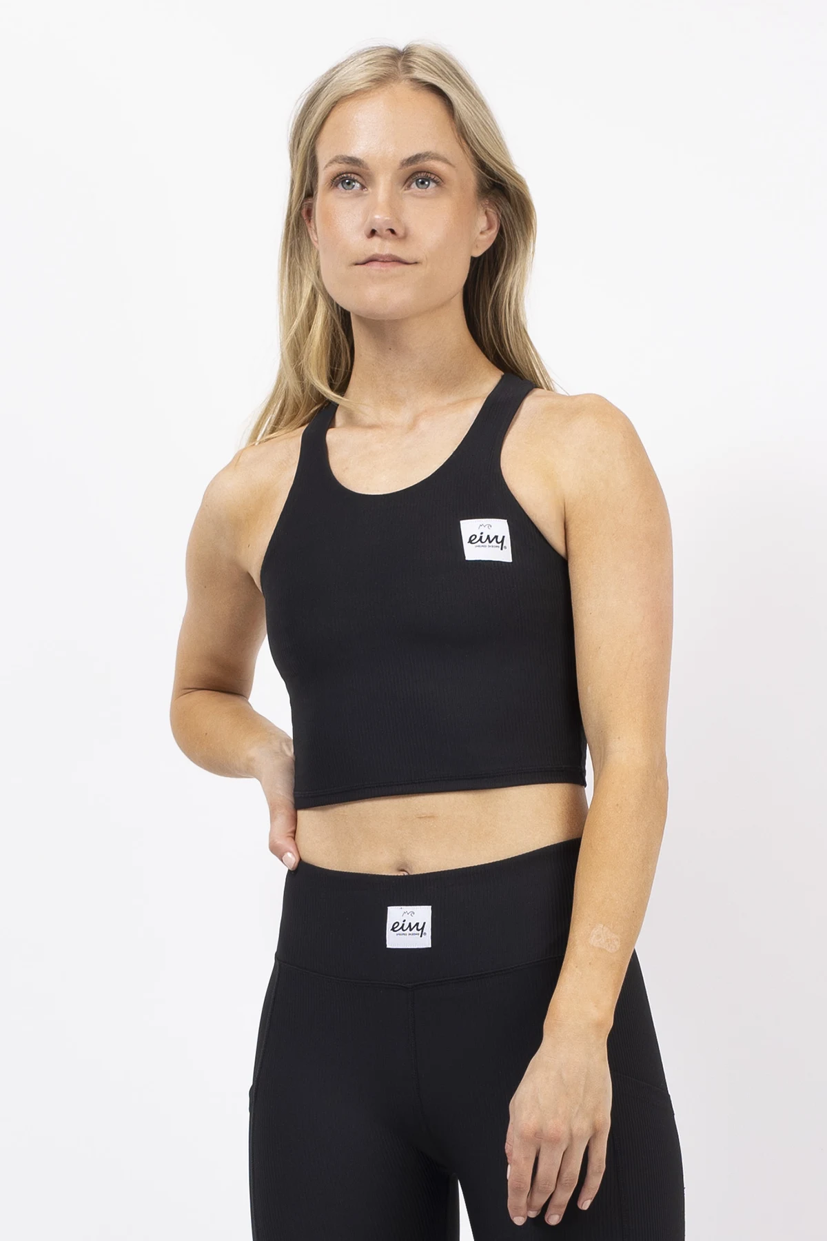 Cover Up Rib Top - Black