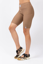 Venture Rib Biker Shorts - Faded Coffee