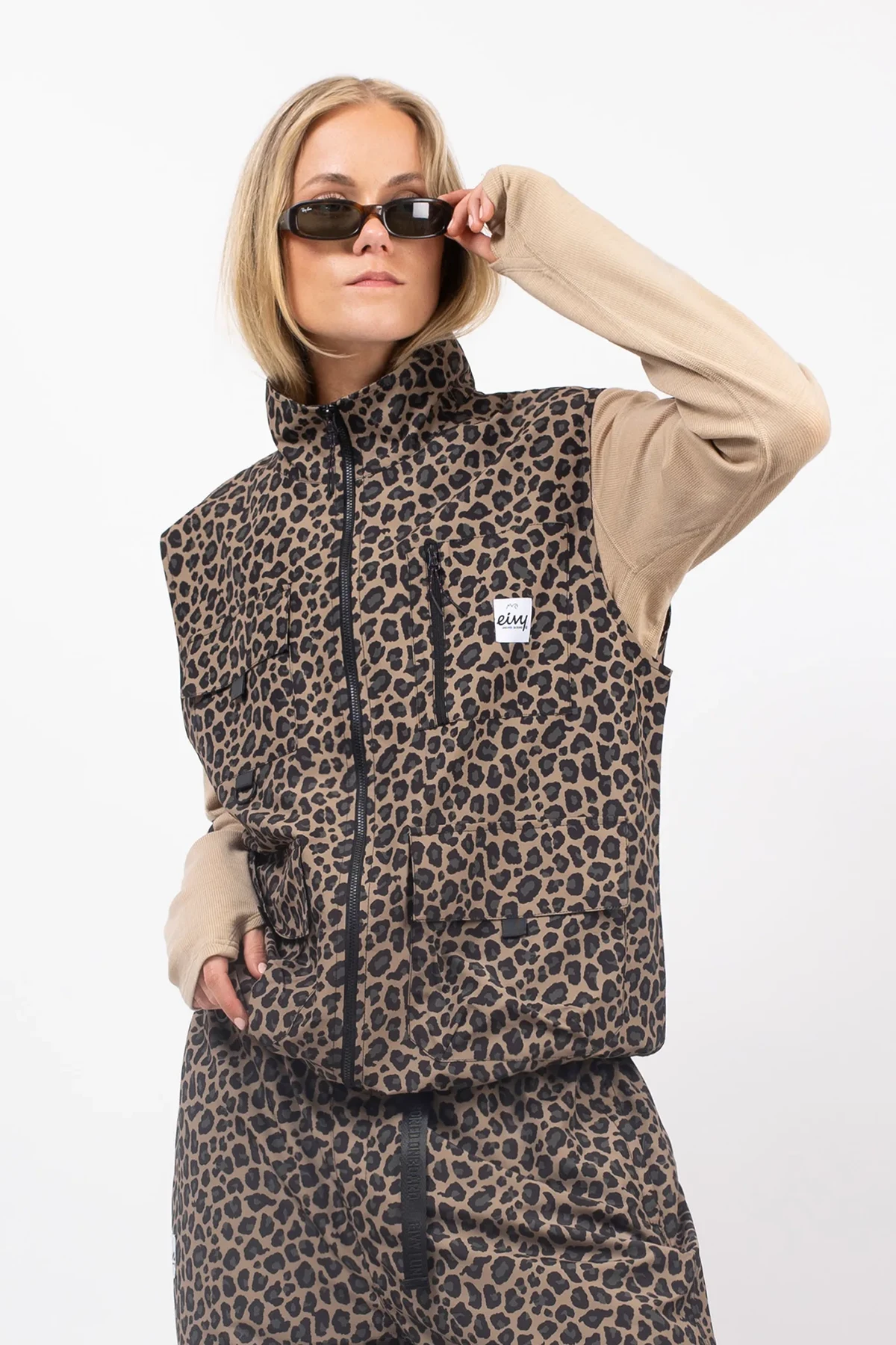 Oversized Outdoor Pants - Leopard | S