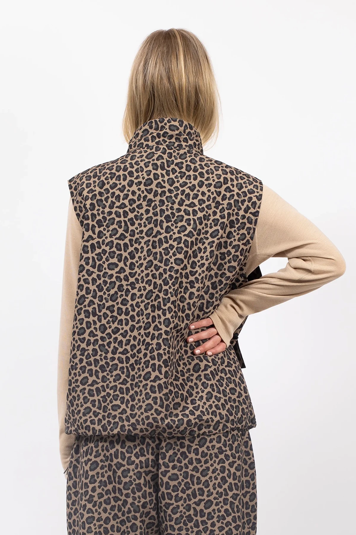 Windbreaker Utility Vest - Leopard | S