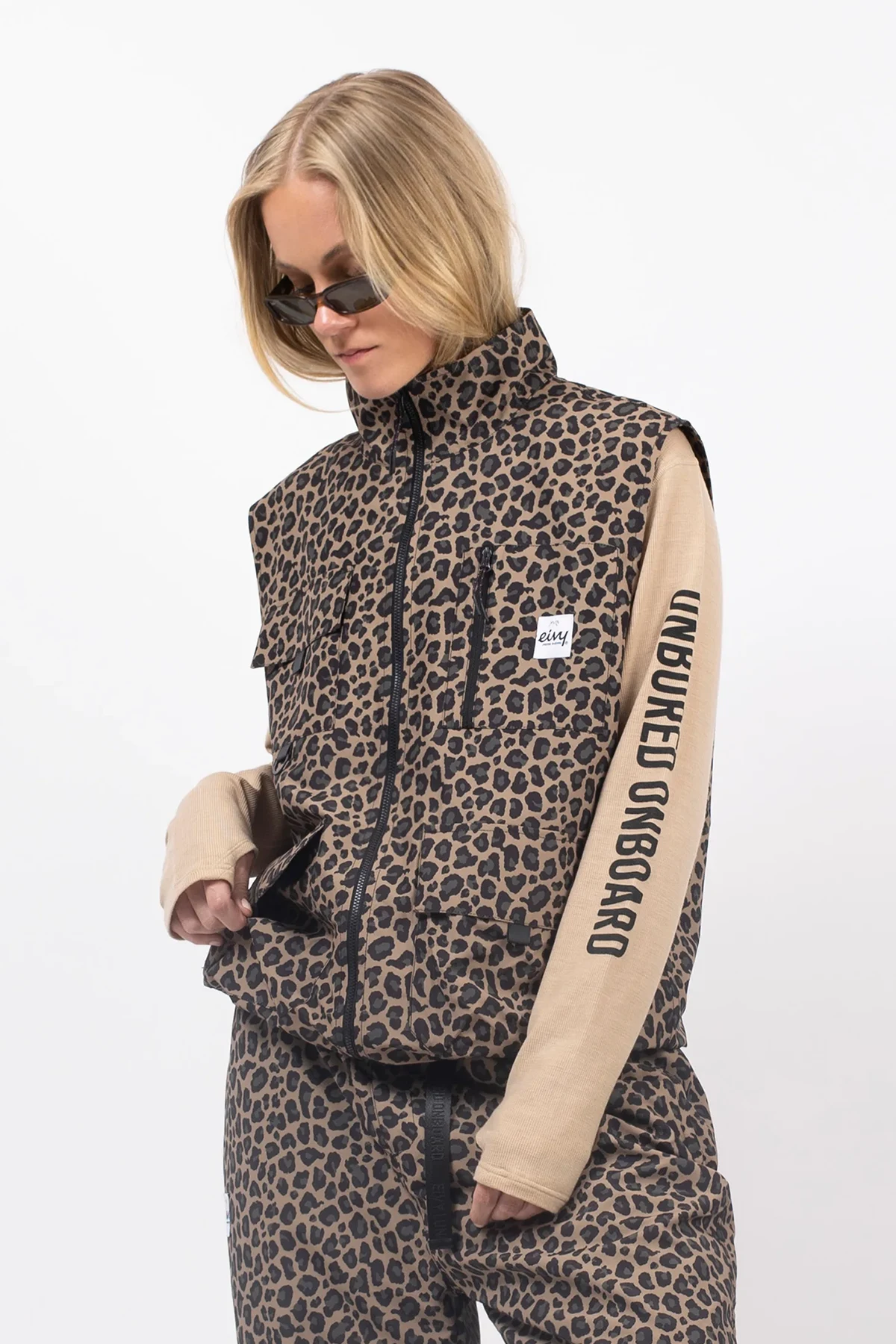 Windbreaker Utility Vest - Leopard