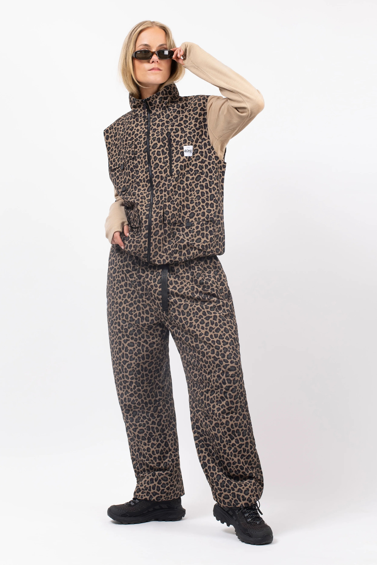 Oversized Outdoor Pants - Leopard