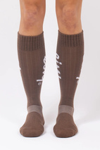 Rib Wool Socks - Brown
