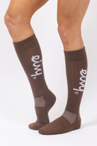 Rib Wool Socks - Brown