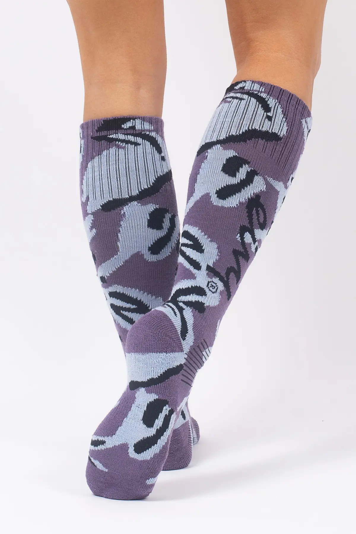 Cheerleader Wool Socks - Purple Stray