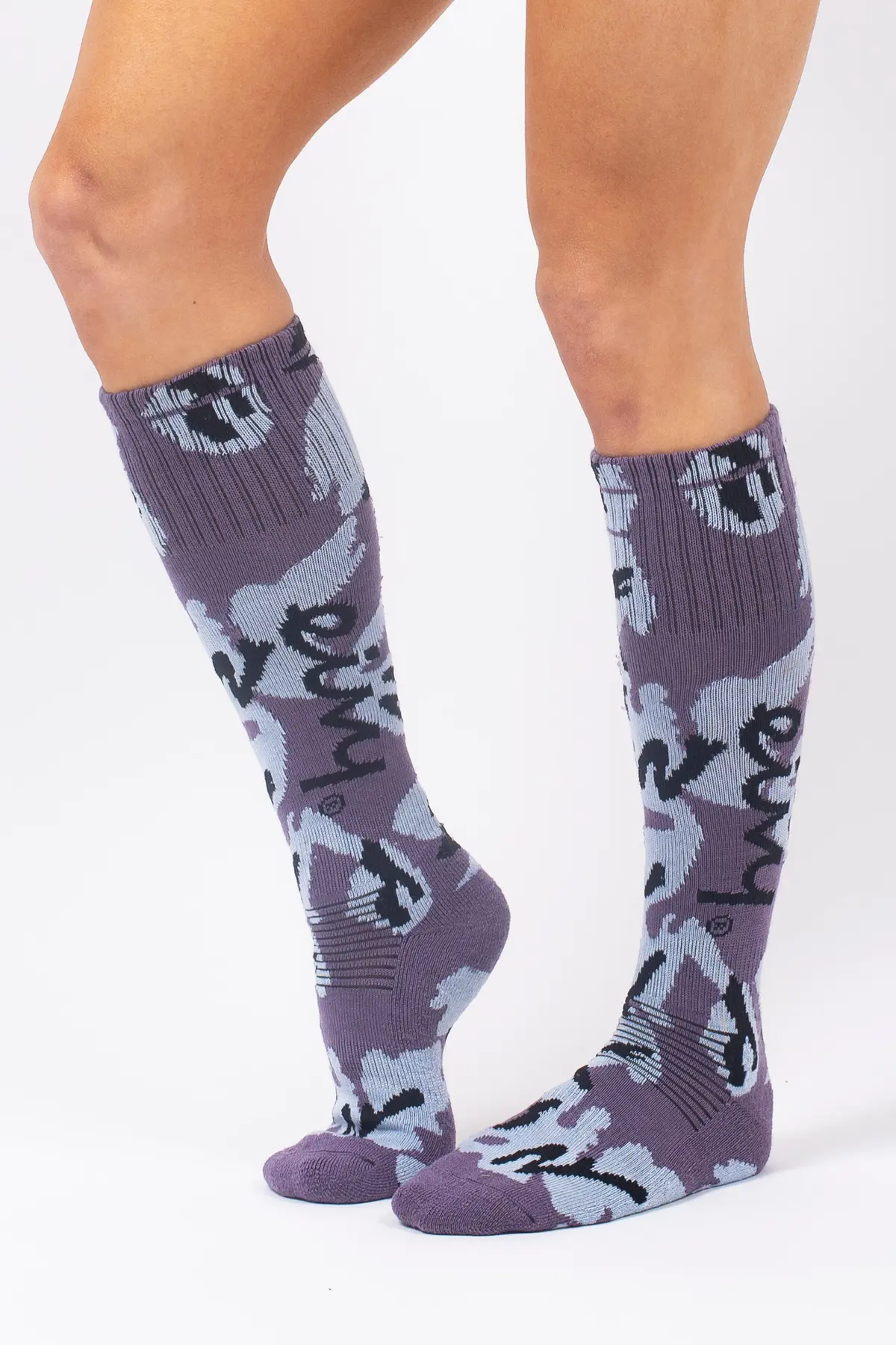 Cheerleader Wool Socks - Purple Stray