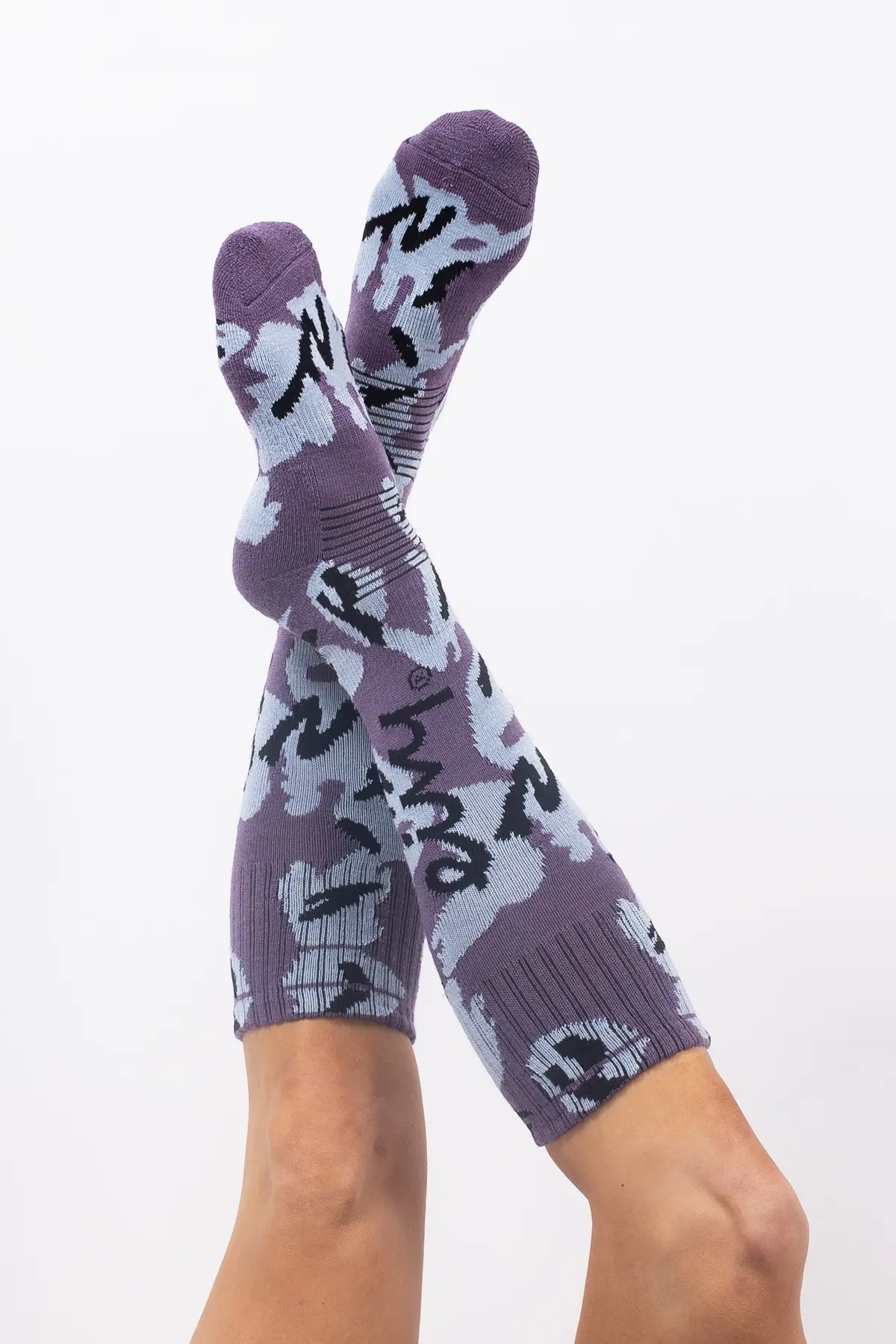 Cheerleader Wool Socks - Purple Stray