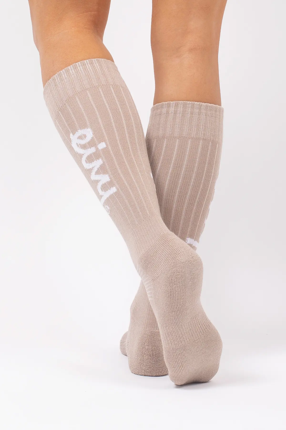 Rib Wool Socks - Sand