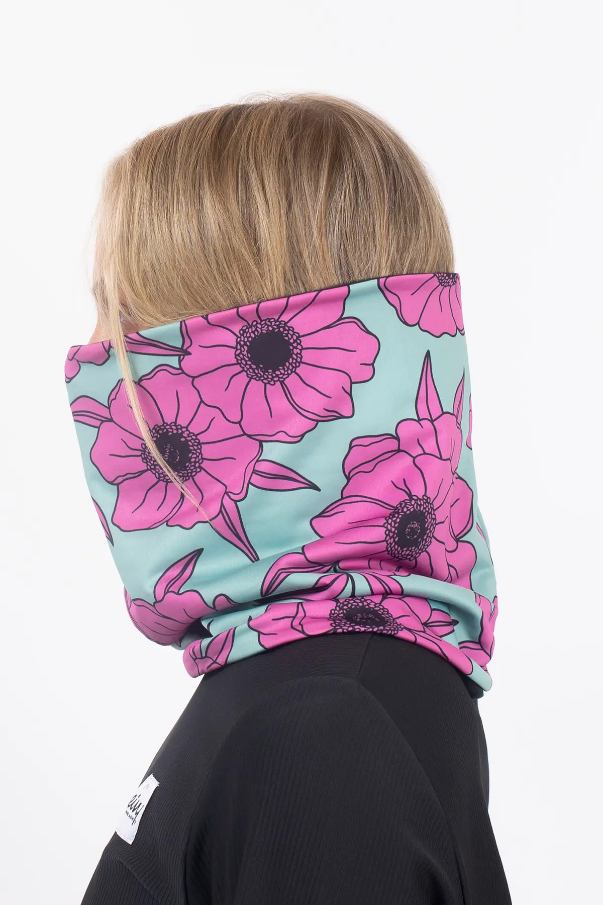 Colder Neckwarmer - Turquoise Flower | One Size