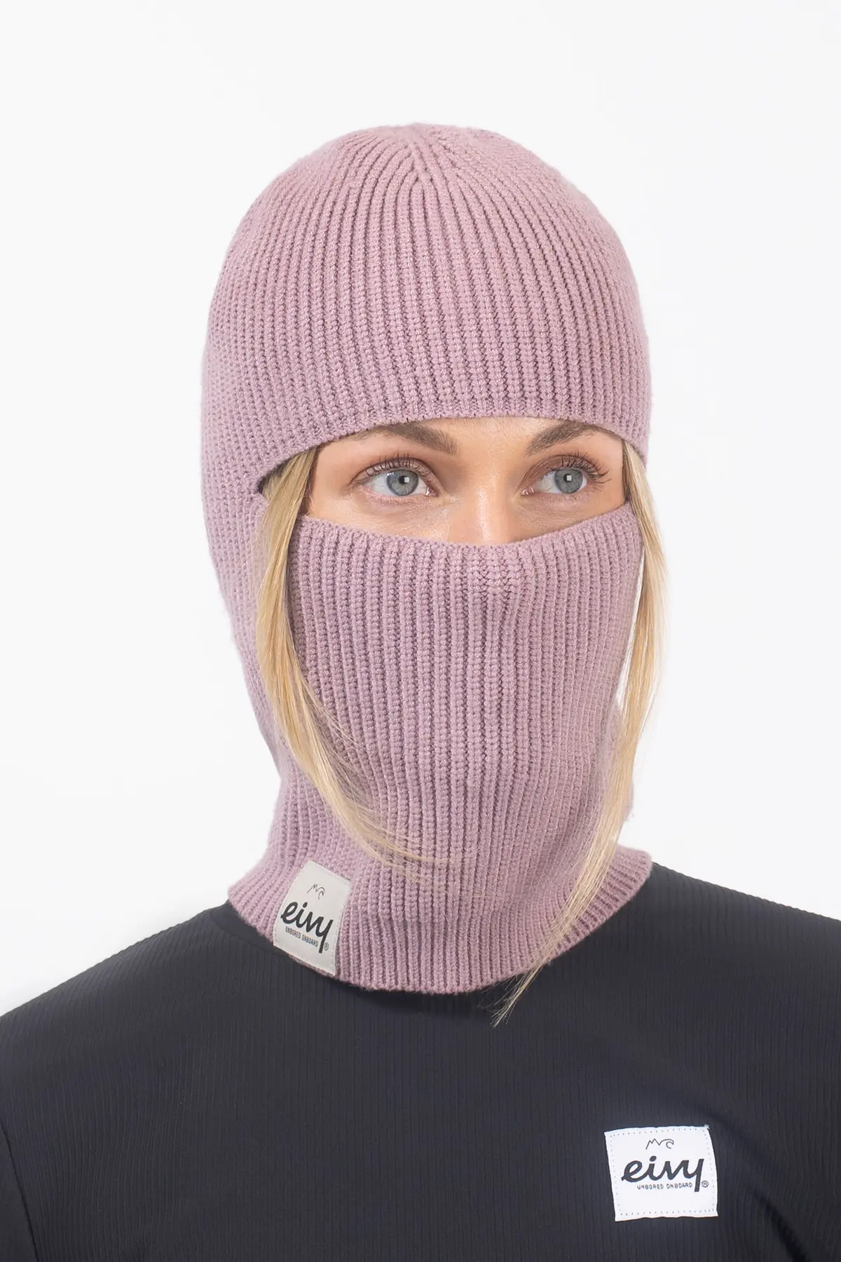 Foldable Knit Balaclava Beanie - Faded Woodrose | One Size