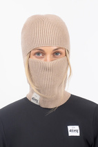 Foldable Knit Balaclava Beanie - Sand | One Size