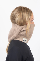 Foldable Knit Balaclava Beanie - Sand | One Size