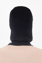 Hinge Merino Wool Rib Balaclava - Black