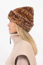 Boucle Knit Beanie - Brown | One Size