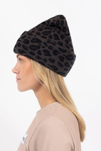 Watcher Beanie - Black Leopard | One Size