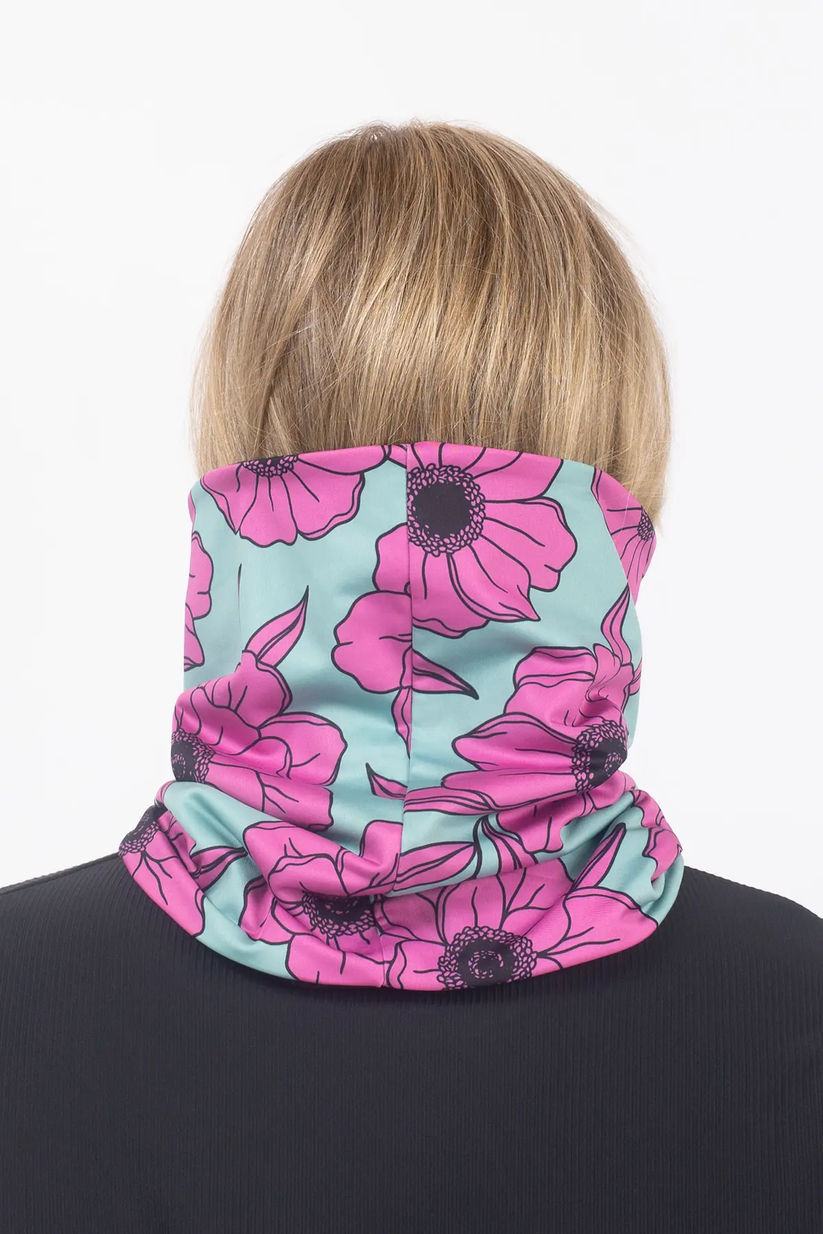 Colder Neckwarmer - Turquoise Flower | One Size