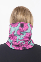 Colder Neckwarmer - Turquoise Flower | One Size