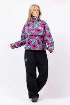 Ball Fleece - Turquoise Flower