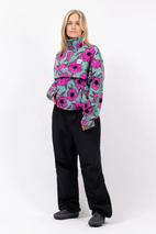 Ball Fleece - Turquoise Flower