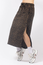 Versa Fleece Mountain Skirt - Leopard