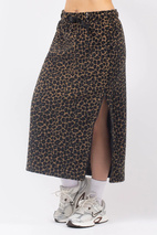 Versa Fleece Mountain Skirt - Leopard | XXS