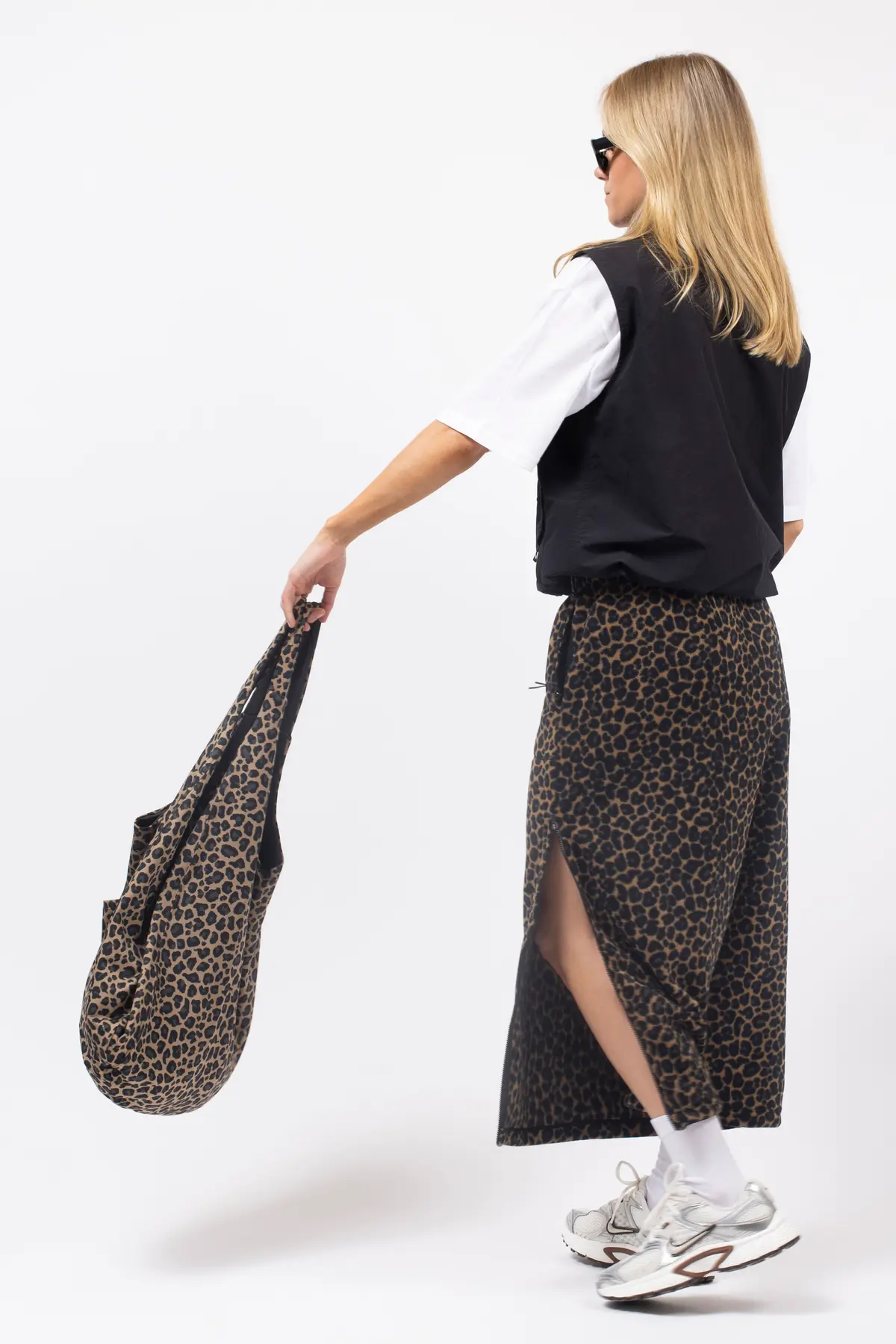 Versa Fleece Mountain Skirt - Leopard