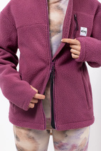 Versa Sherpa Jacket - Pinkgundy