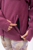 Versa Sherpa Jacket - Pinkgundy