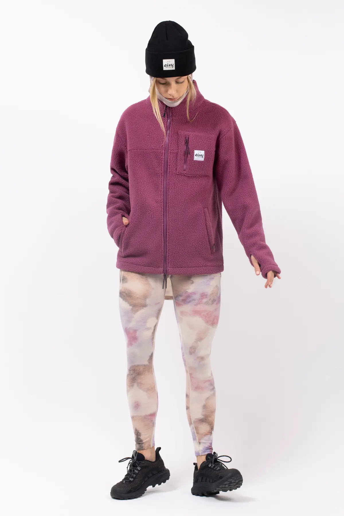 Versa Sherpa Jacket - Pinkgundy