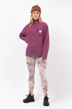 Versa Sherpa Jacket - Pinkgundy | S