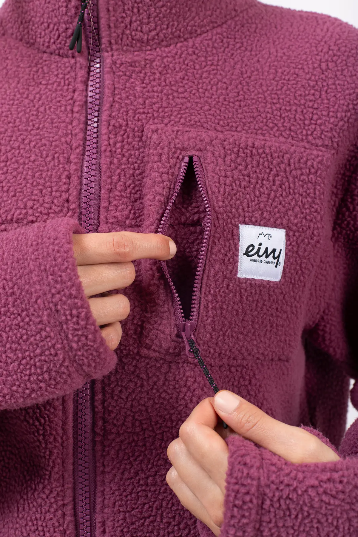 Versa Sherpa Jacket - Pinkgundy