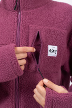 Versa Sherpa Jacket - Pinkgundy