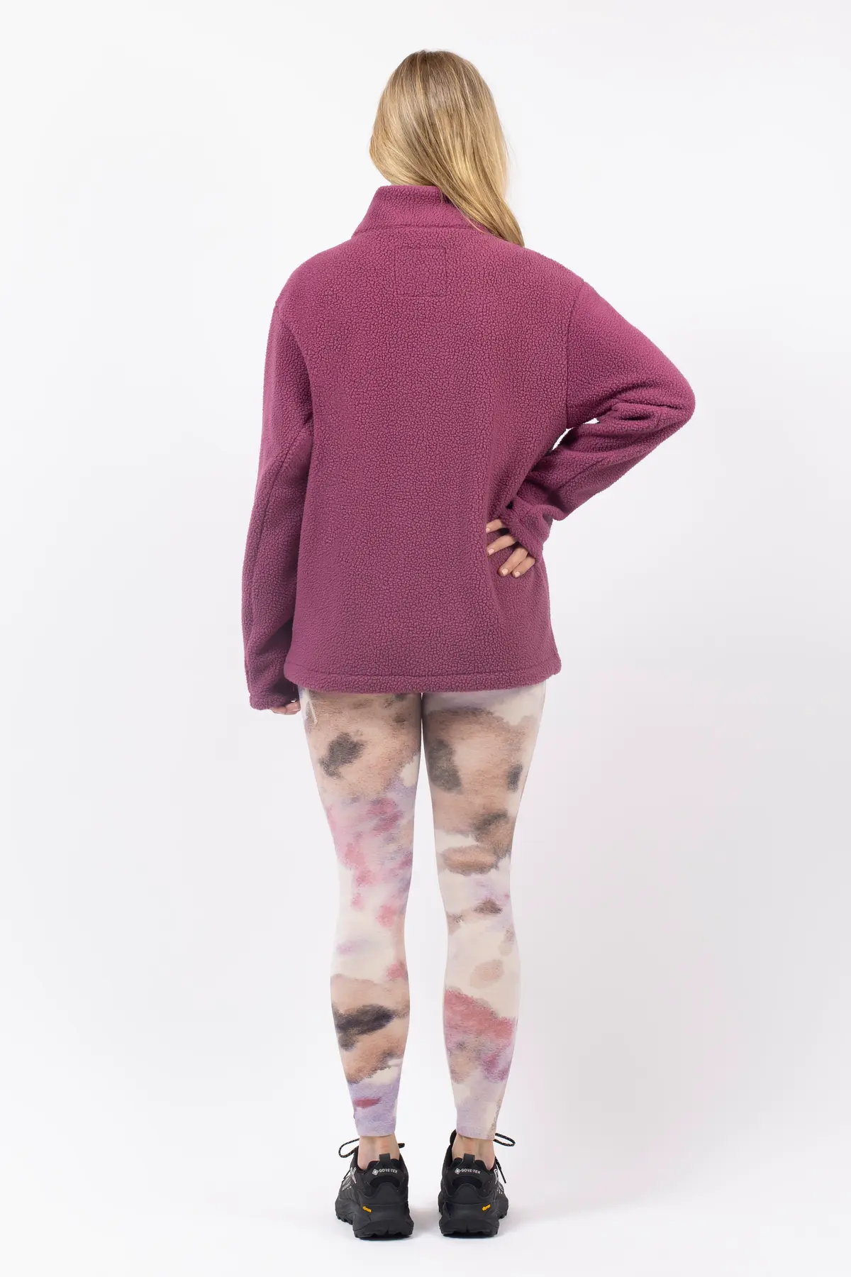 Versa Sherpa Jacket - Pinkgundy | S