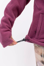 Versa Sherpa Jacket - Pinkgundy