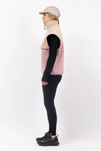 Ball Fleece Vest - Sand / Faded Woodrose | M