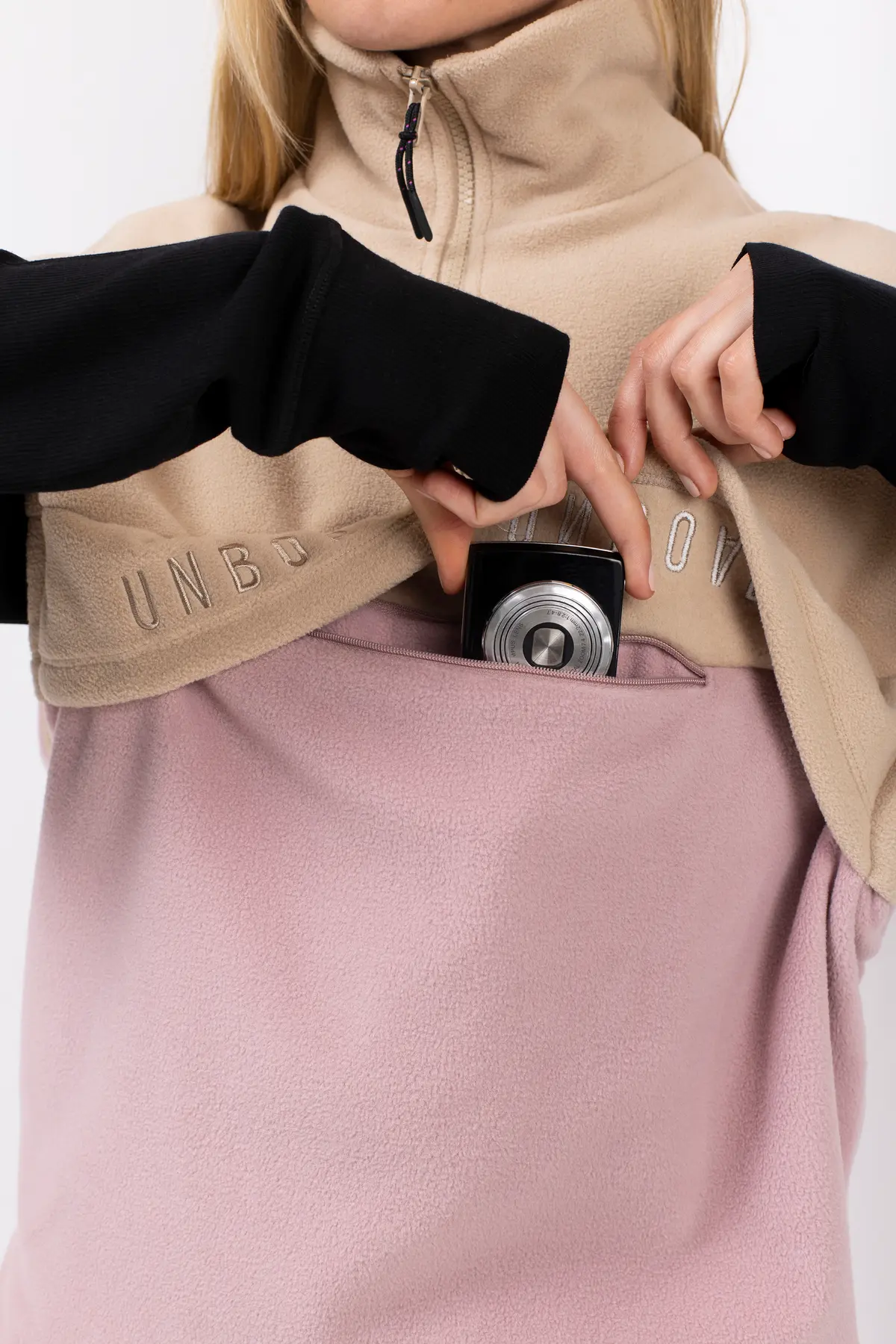 Ball Fleece Vest - Sand / Faded Woodrose