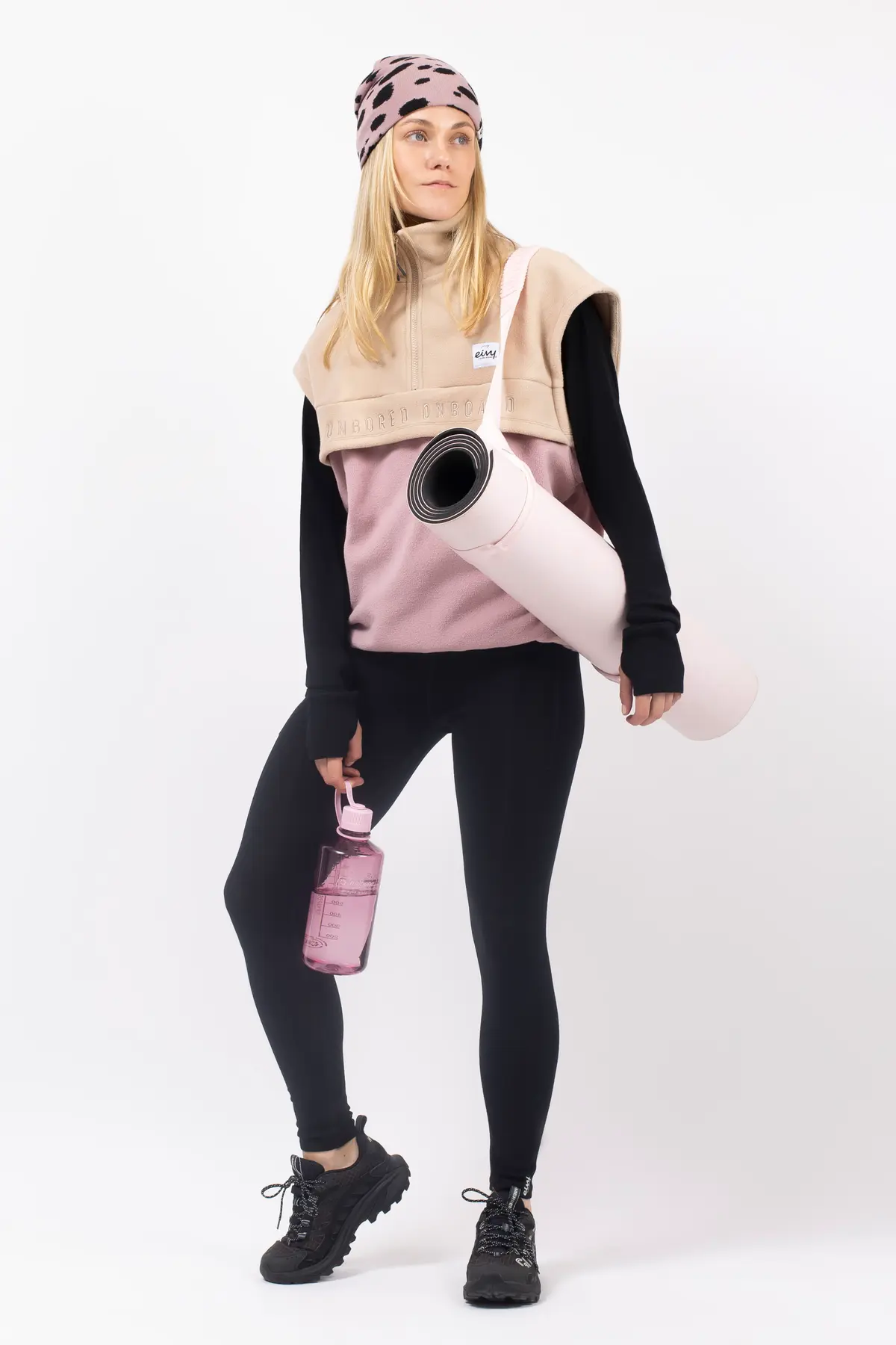 Ball Fleece Vest - Sand / Faded Woodrose