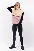 Ball Fleece Vest - Sand / Faded Woodrose