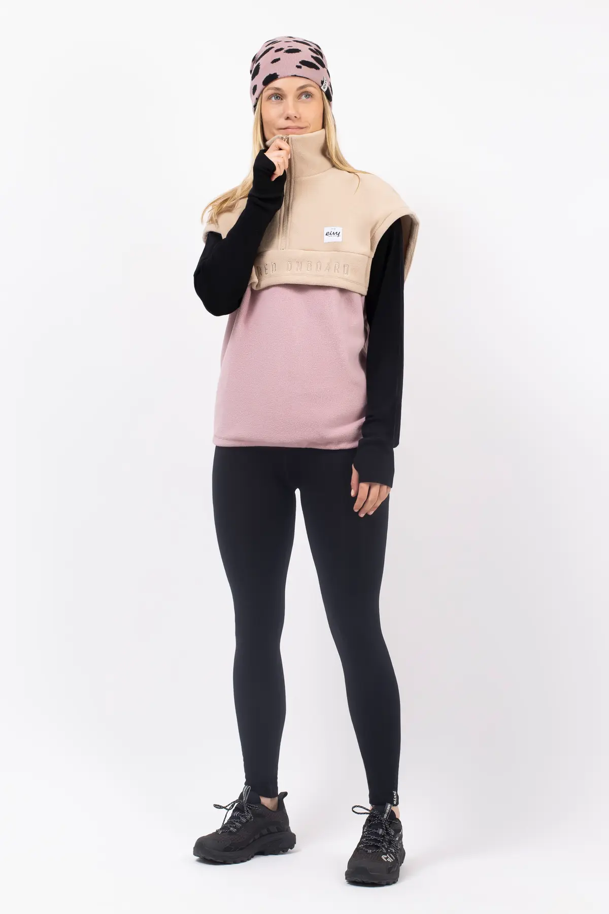 Ball Fleece Vest - Sand / Faded Woodrose