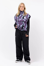 Ball Fleece Vest - Purple Stray